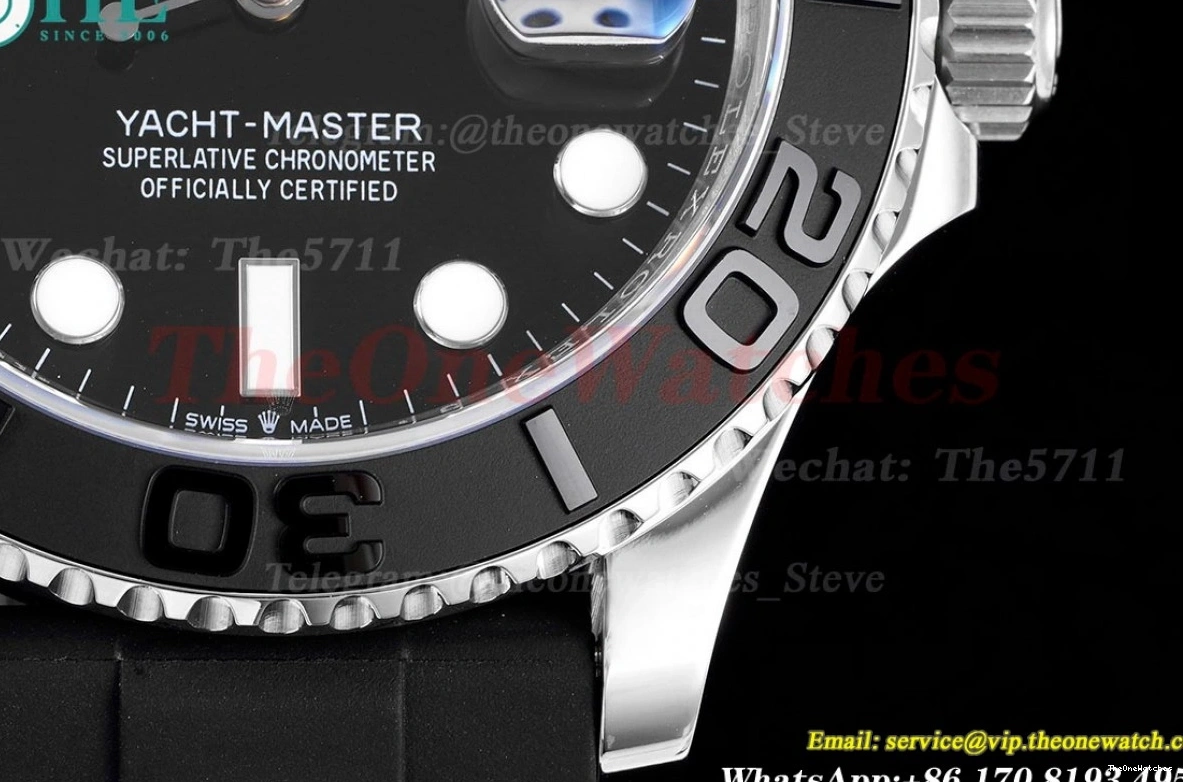 42mm JVSF VR3235 YachtMaster SS 904L Blk 226659 RU 0409